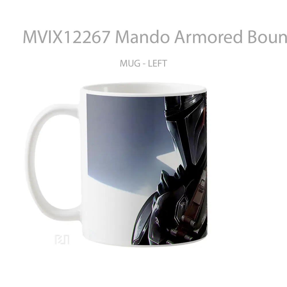 Mug Mando Armored Bounty Hunter Hadiah Lucu dan Menarik - All-side / Desain