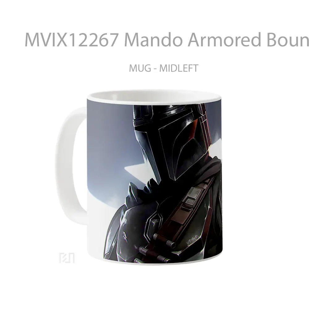 Mug Mando Armored Bounty Hunter Hadiah Lucu dan Menarik - All-side / Desain