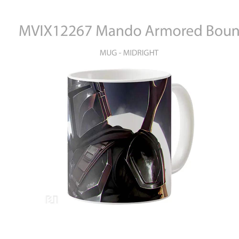 Mug Mando Armored Bounty Hunter Hadiah Lucu dan Menarik - All-side / Desain