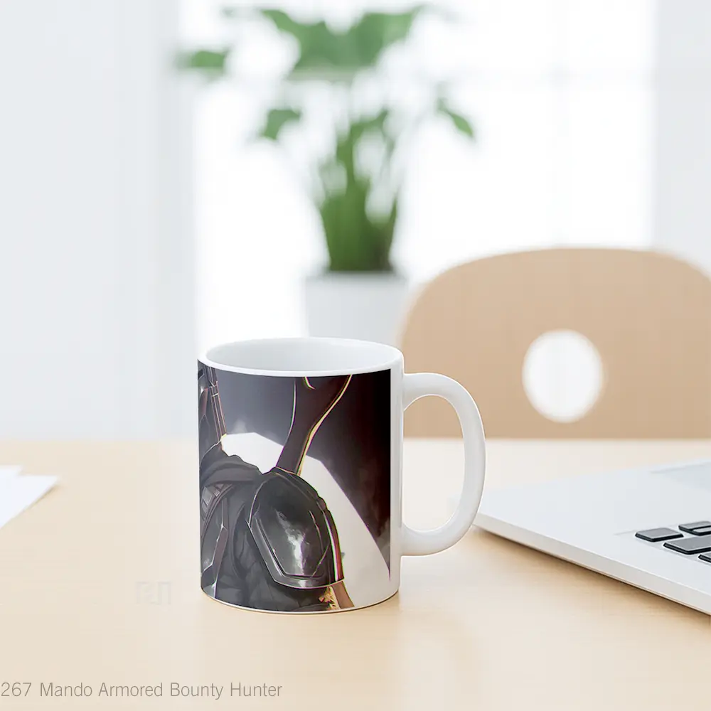 Mug Mando Armored Bounty Hunter Hadiah Lucu dan Menarik - All-side / Desain