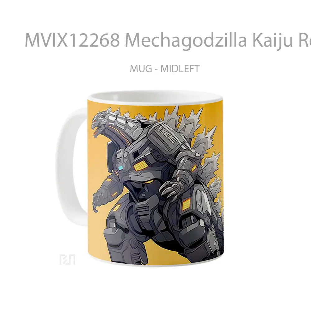 Mug Mechagodzilla Kaiju Robot Mug Aesthetic Koleksi Spesial - All-side / Desain