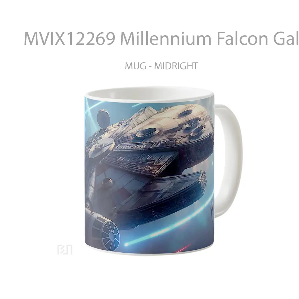 Mug Millennium Falcon Galactic Battle Mug Aesthetic Koleksi Spesial - All-side / Desain
