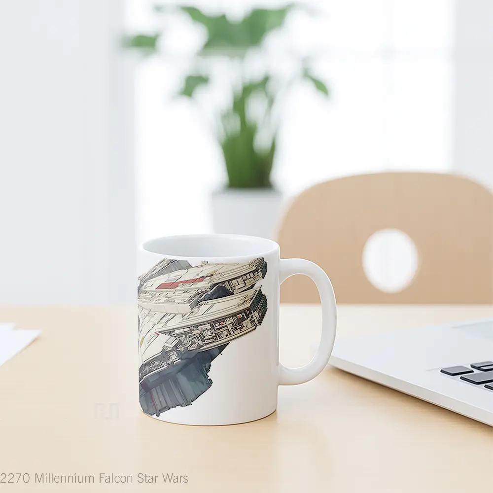 Mug Millennium Falcon Star Wars Hadiah Lucu dan Menarik - All-side / Desain