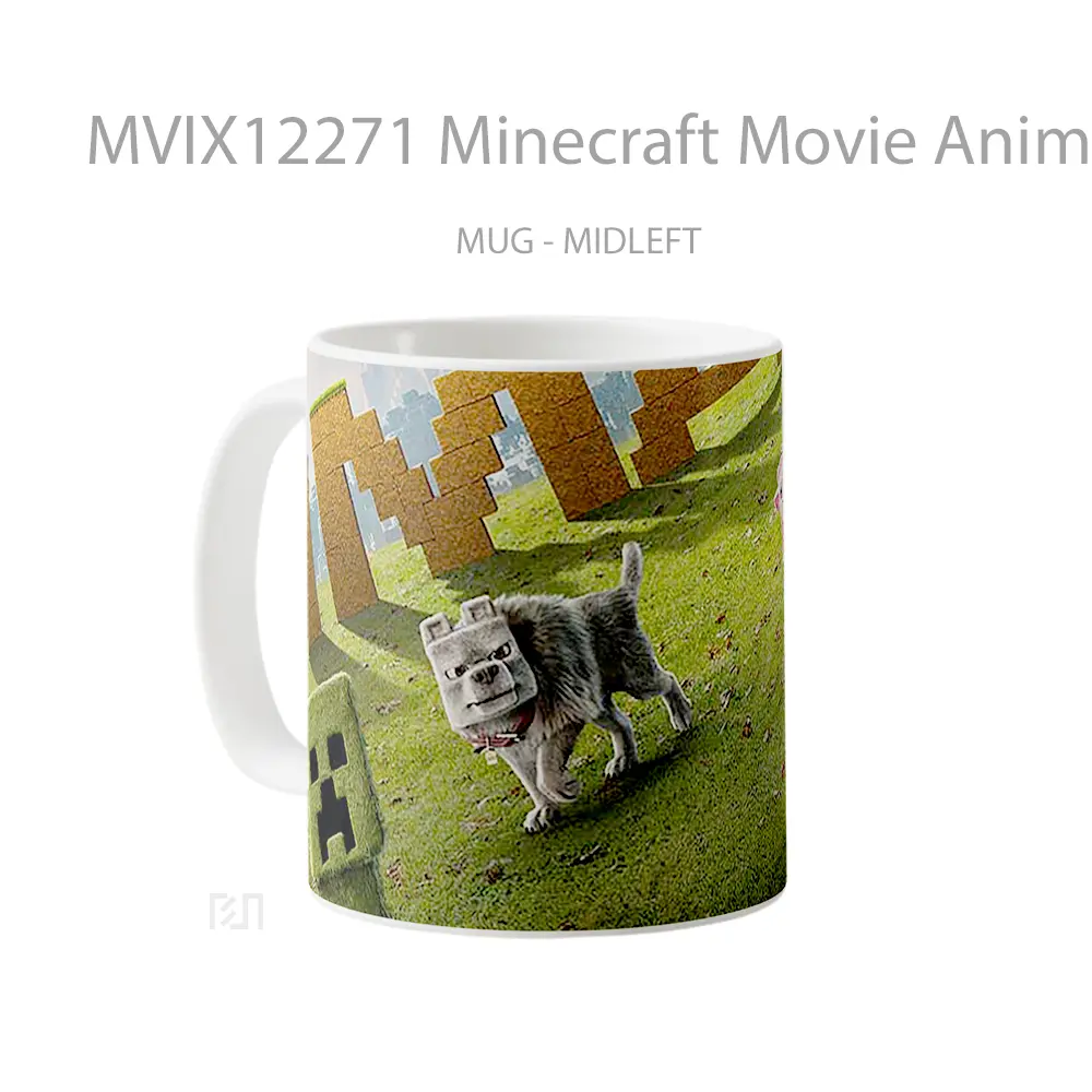 Mug Minecraft Movie Animals Sheep Dog Creeper Hadiah Unik Pecinta Game - All-side / Desain