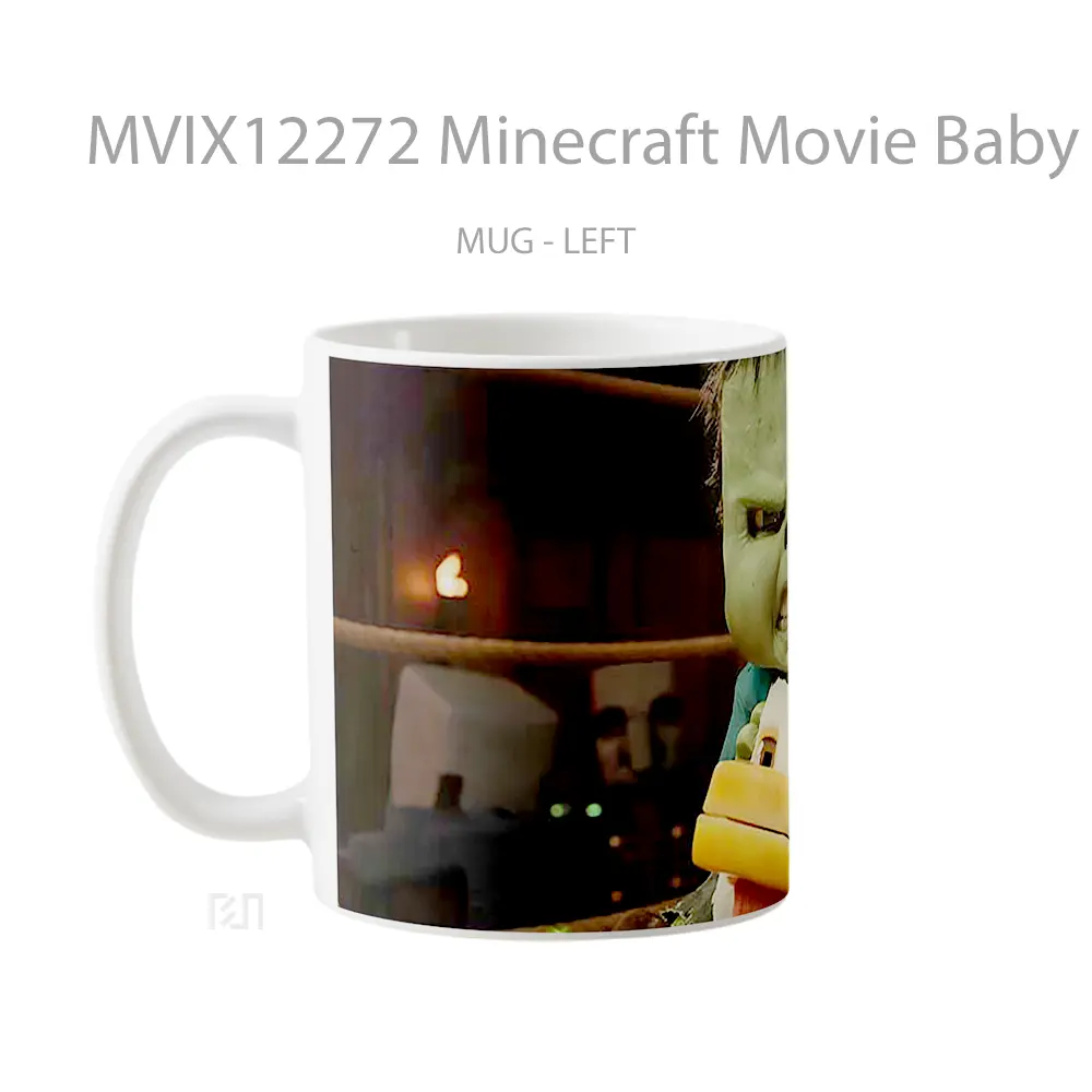 Mug Minecraft Movie Baby Zombie Duck Ride Angry Face Merchandise Game Favorit - All-side / Desain
