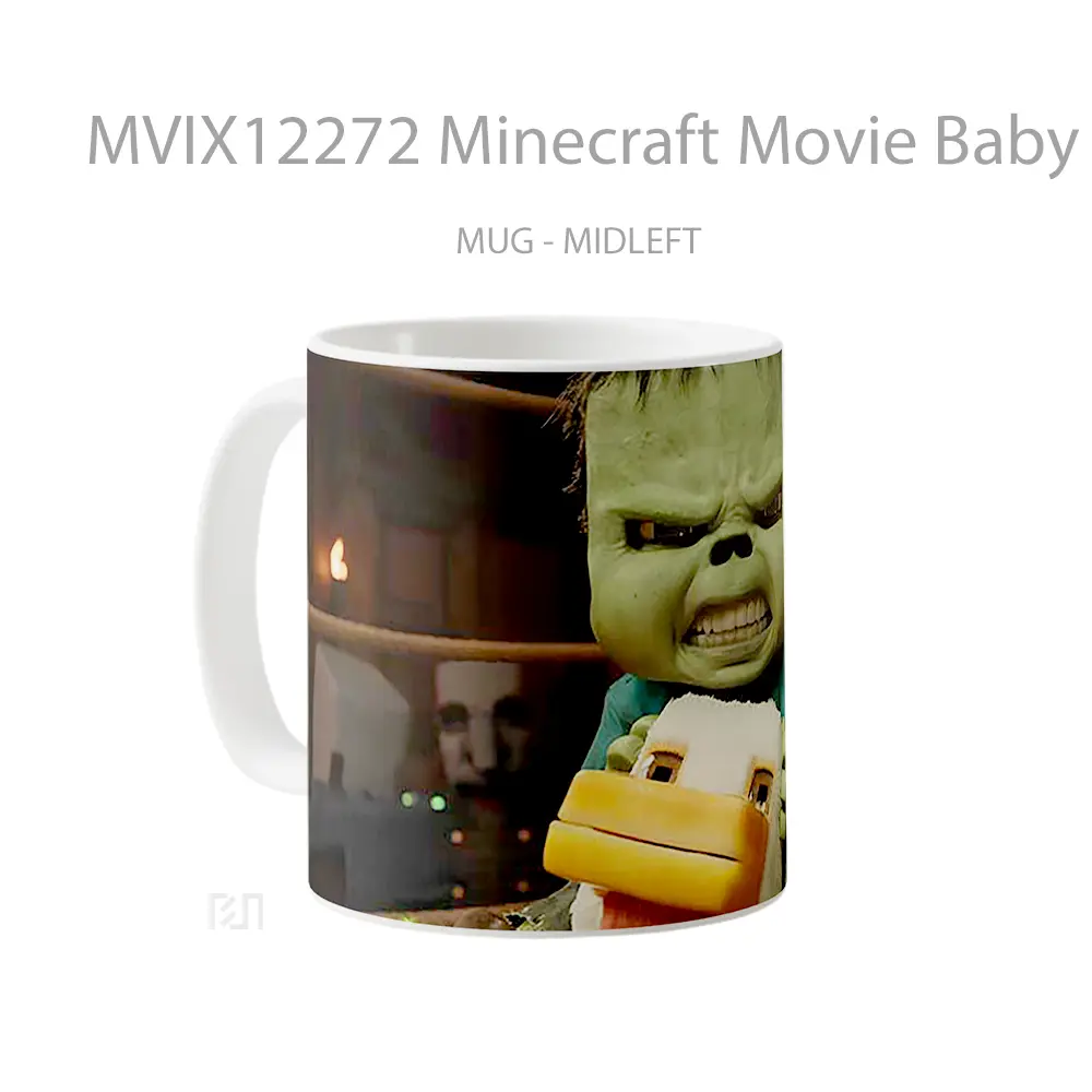 Mug Minecraft Movie Baby Zombie Duck Ride Angry Face Merchandise Game Favorit - All-side / Desain