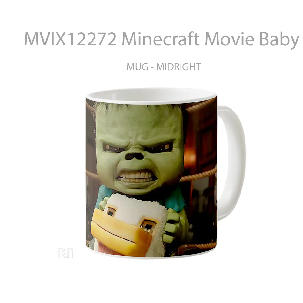 Mug Minecraft Movie Baby Zombie Duck Ride Angry Face Merchandise Game Favorit - All-side / Desain