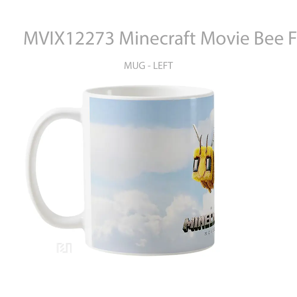 Mug Minecraft Movie Bee Flying Clouds Hadiah Unik Pecinta Game - All-side / Desain