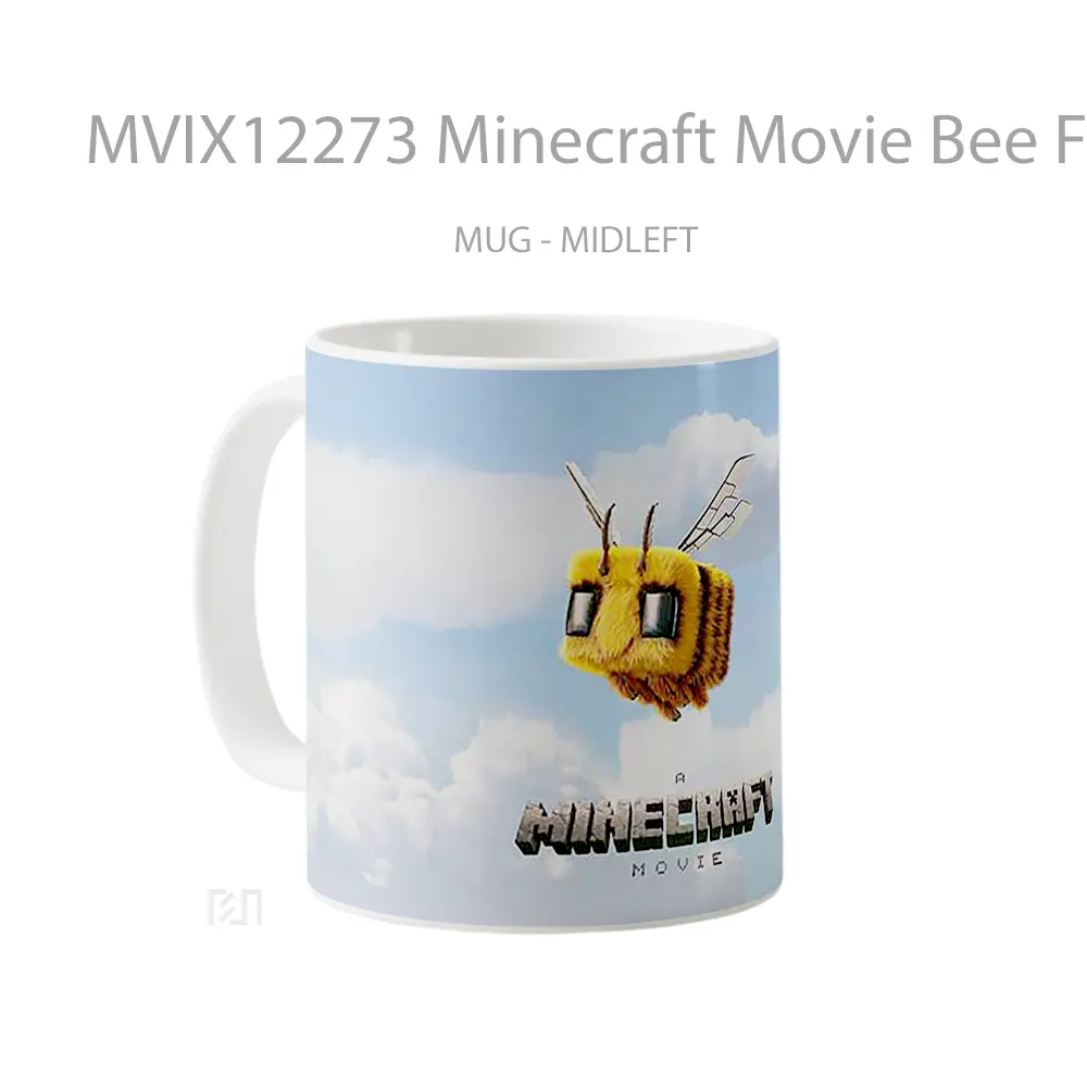 Mug Minecraft Movie Bee Flying Clouds Hadiah Unik Pecinta Game - All-side / Desain