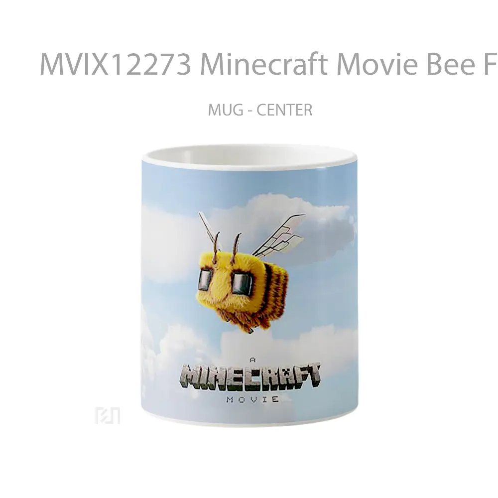 Mug Minecraft Movie Bee Flying Clouds Hadiah Unik Pecinta Game