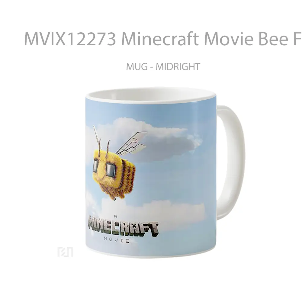 Mug Minecraft Movie Bee Flying Clouds Hadiah Unik Pecinta Game - All-side / Desain