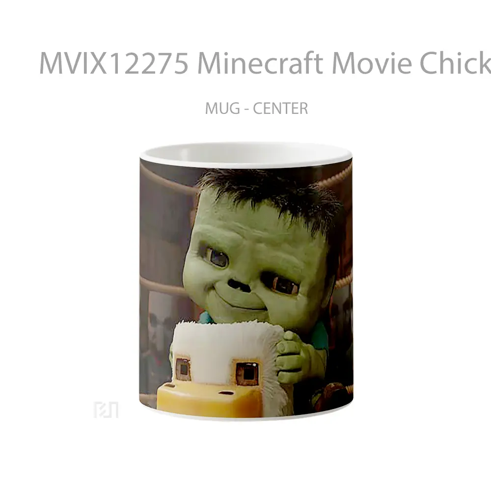 Mug Minecraft Movie Chicken Jockey Funny Scene Gelas Keramik Koleksi Gaming