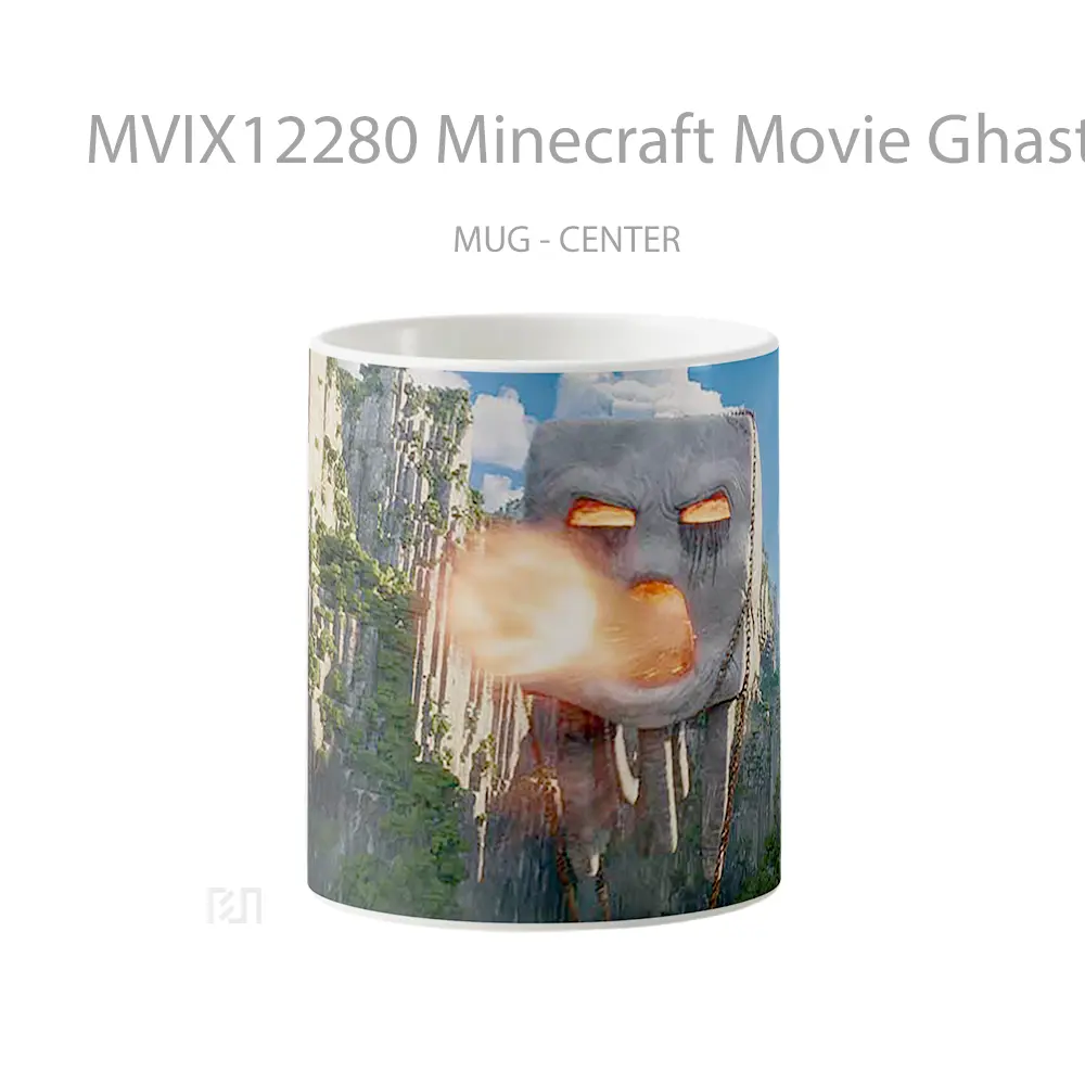 Mug Minecraft Movie Ghast Fireball Attack Mug Anime Populer Koleksi Spesial