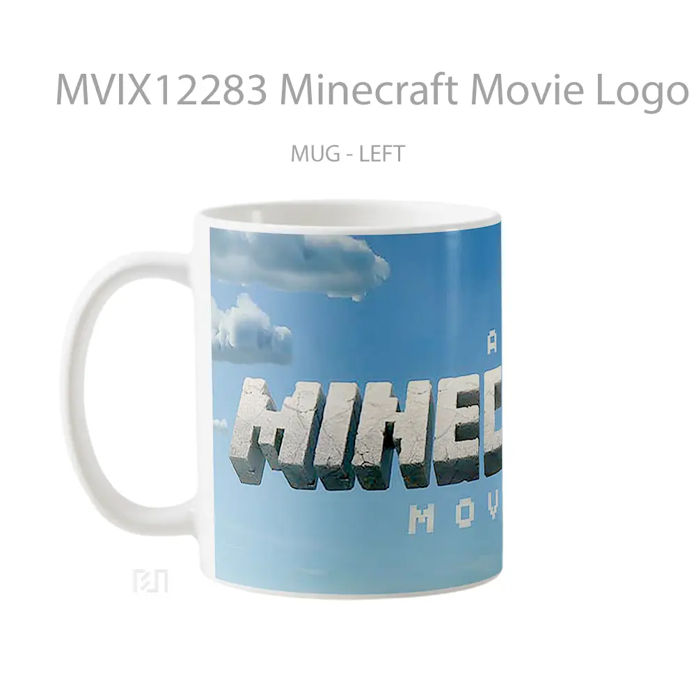 Mug Minecraft Movie Logo Title Gelas Keramik Koleksi Gaming - All-side / Desain