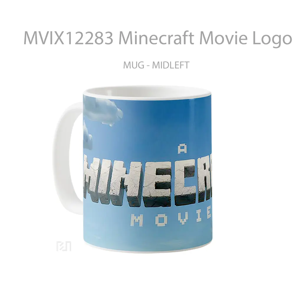 Mug Minecraft Movie Logo Title Gelas Keramik Koleksi Gaming - All-side / Desain