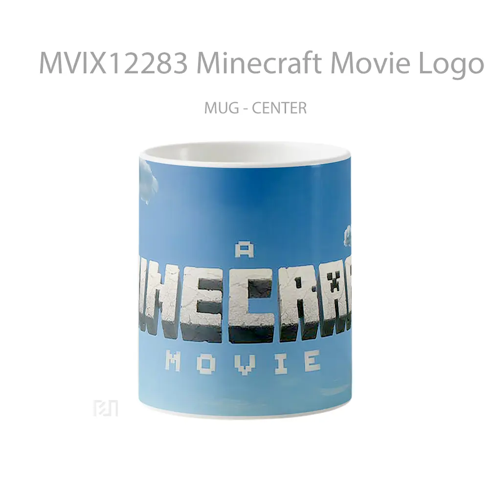 Mug Minecraft Movie Logo Title Gelas Keramik Koleksi Gaming