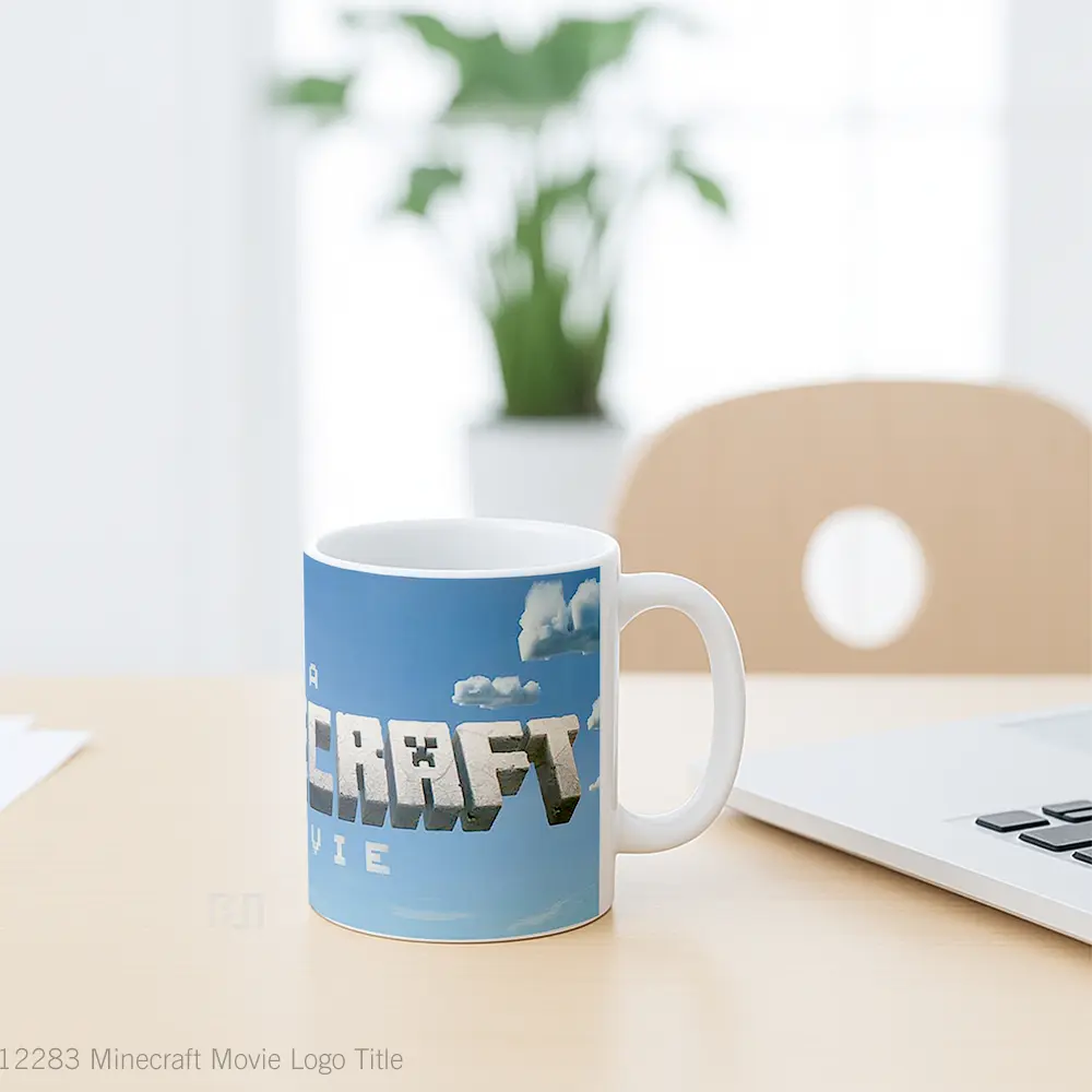 Mug Minecraft Movie Logo Title Gelas Keramik Koleksi Gaming - All-side / Desain