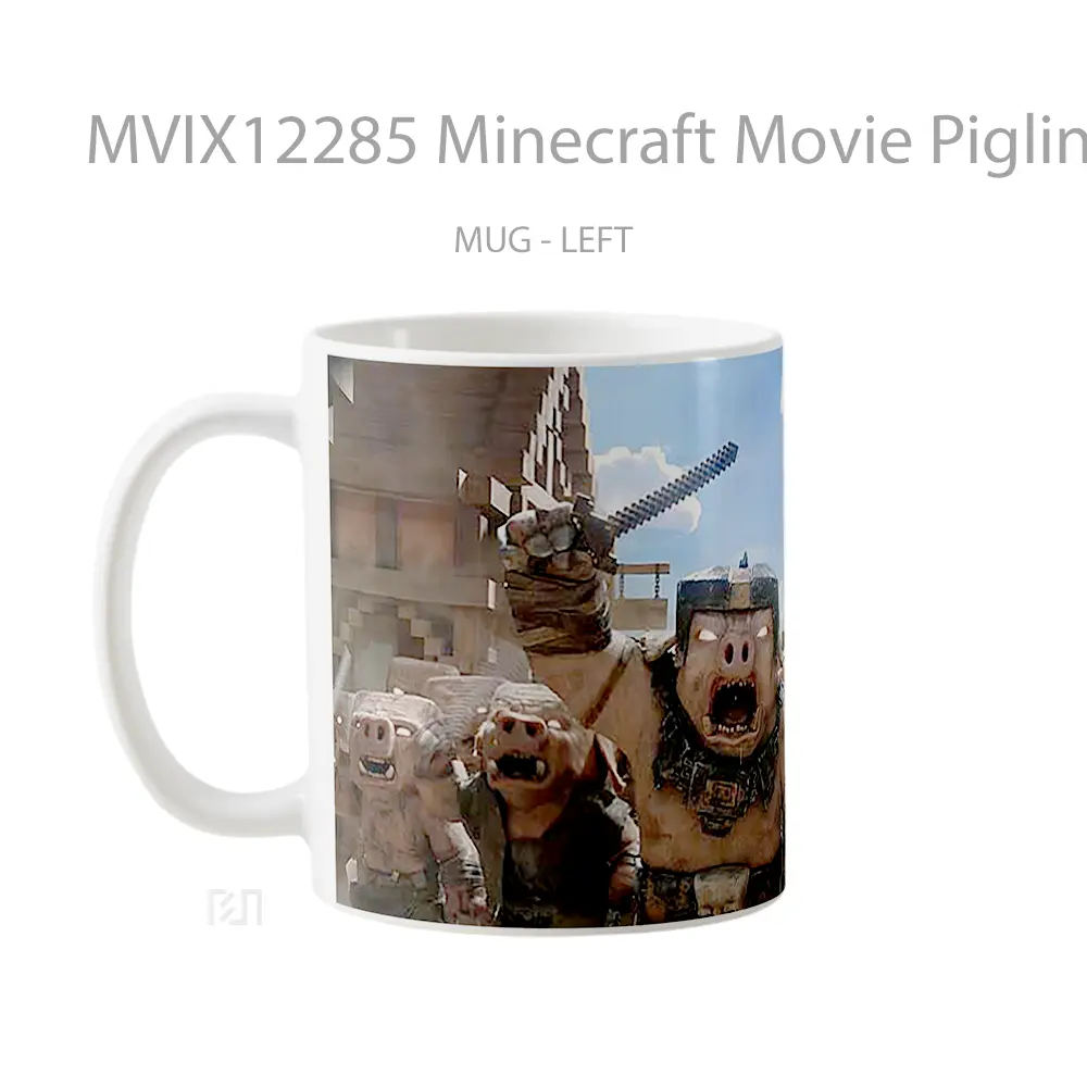 Mug Minecraft Movie Piglin Army Attack Hadiah Unik Anime Lovers - All-side / Desain