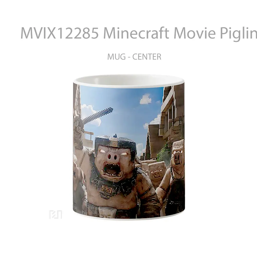 Mug Minecraft Movie Piglin Army Attack Hadiah Unik Anime Lovers