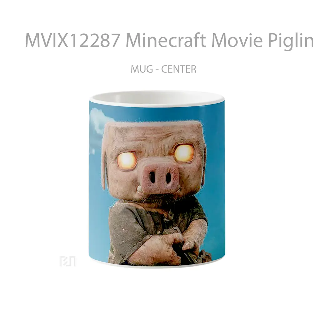 Mug Minecraft Movie Piglin Holding Sword Merchandise Game Favorit