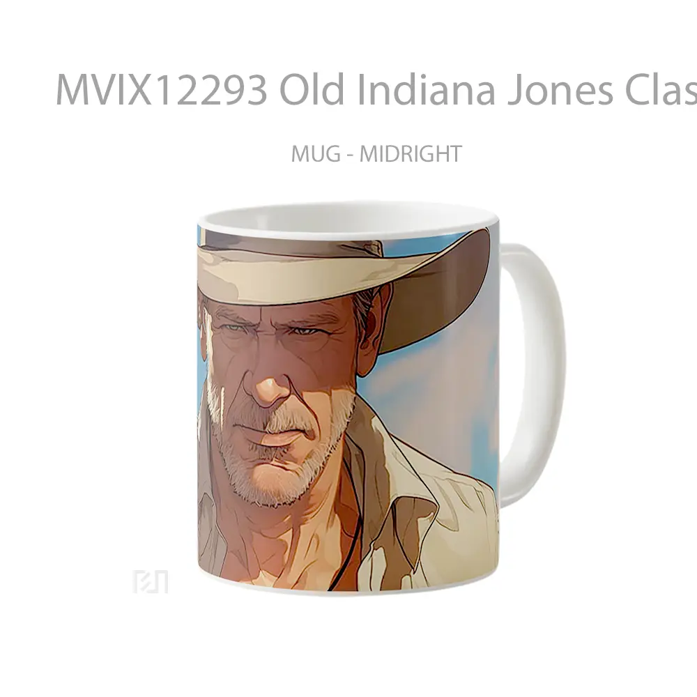 Mug Old Indiana Jones Classic Adventure Hadiah Lucu dan Menarik - All-side / Desain