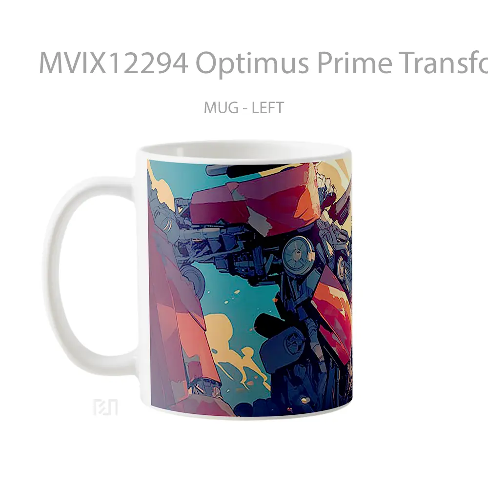 Mug Optimus Prime Transformers Robot Leader Koleksi Mug Limited Edition - All-side / Desain