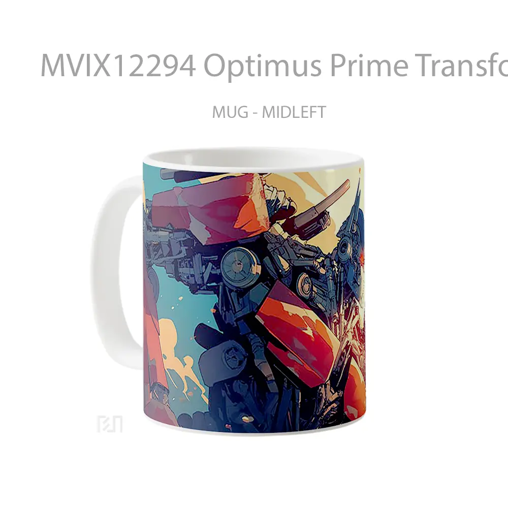 Mug Optimus Prime Transformers Robot Leader Koleksi Mug Limited Edition - All-side / Desain