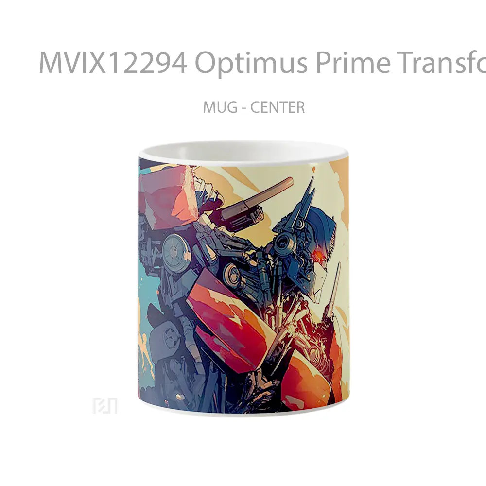 Mug Optimus Prime Transformers Robot Leader Koleksi Mug Limited Edition