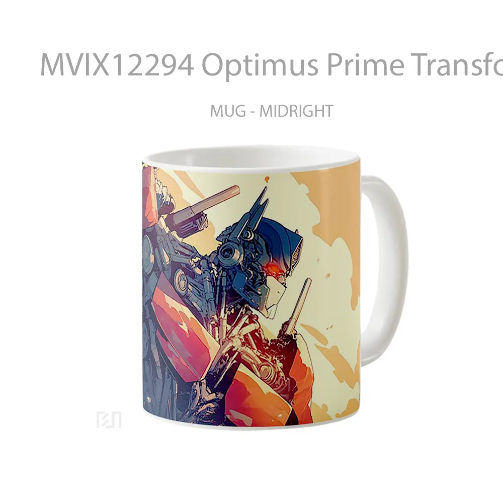 Mug Optimus Prime Transformers Robot Leader Koleksi Mug Limited Edition - All-side / Desain