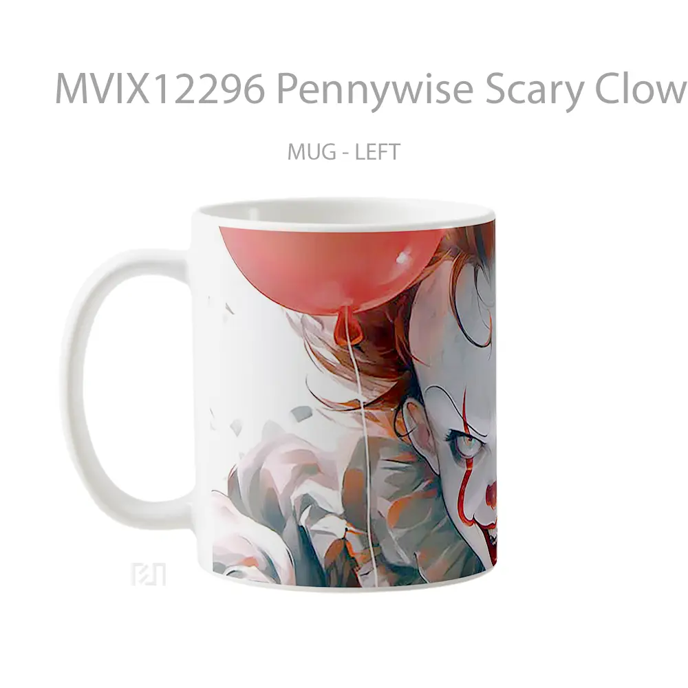 Mug Pennywise Scary Clown Mug Aesthetic Koleksi Spesial - All-side / Desain