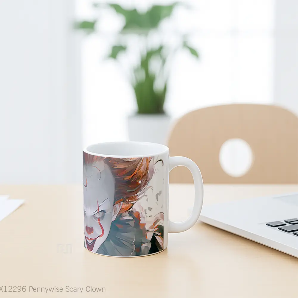 Mug Pennywise Scary Clown Mug Aesthetic Koleksi Spesial - All-side / Desain