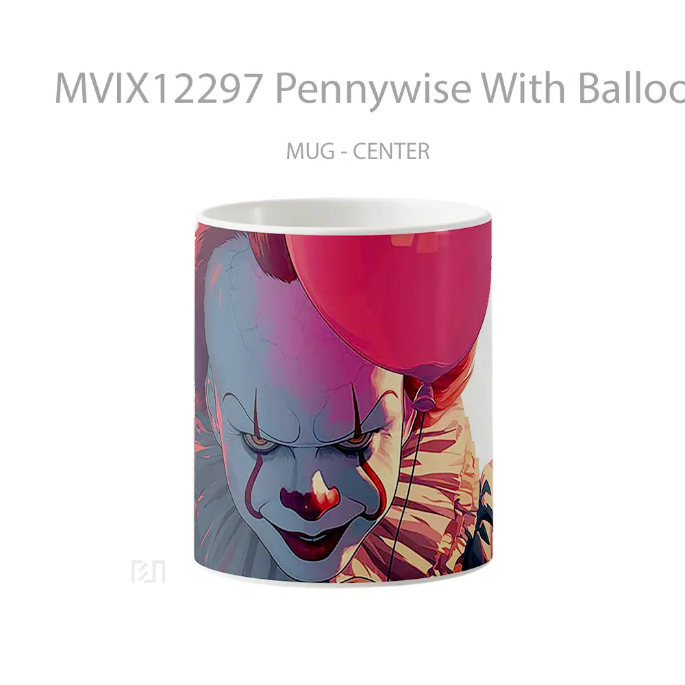 Mug Pennywise With Balloon Hadiah Lucu dan Menarik