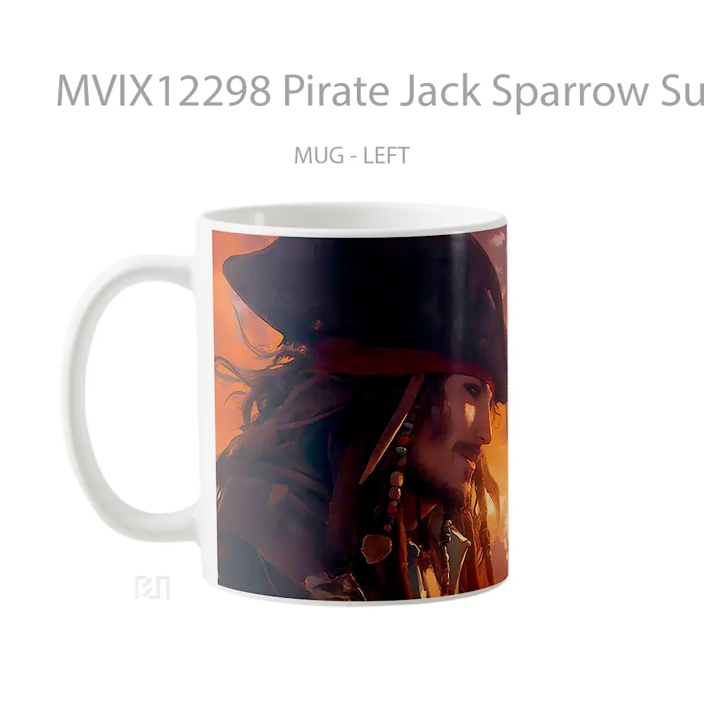 Mug Pirate Jack Sparrow Sunset Voyage Koleksi Mug Limited Edition - All-side / Desain