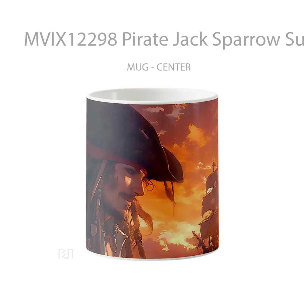 Mug Pirate Jack Sparrow Sunset Voyage Koleksi Mug Limited Edition