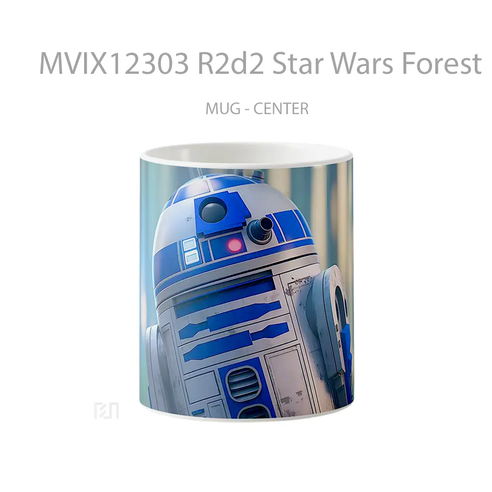 Mug R2D2 Star Wars Forest Blur Robot Mug Aesthetic Koleksi Spesial