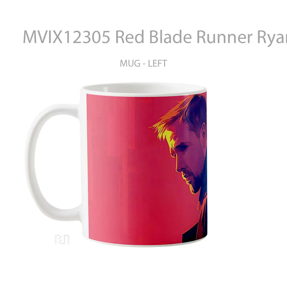 Mug Red Blade Runner Ryan Gosling Gelas Keramik Desain Unik - All-side / Desain