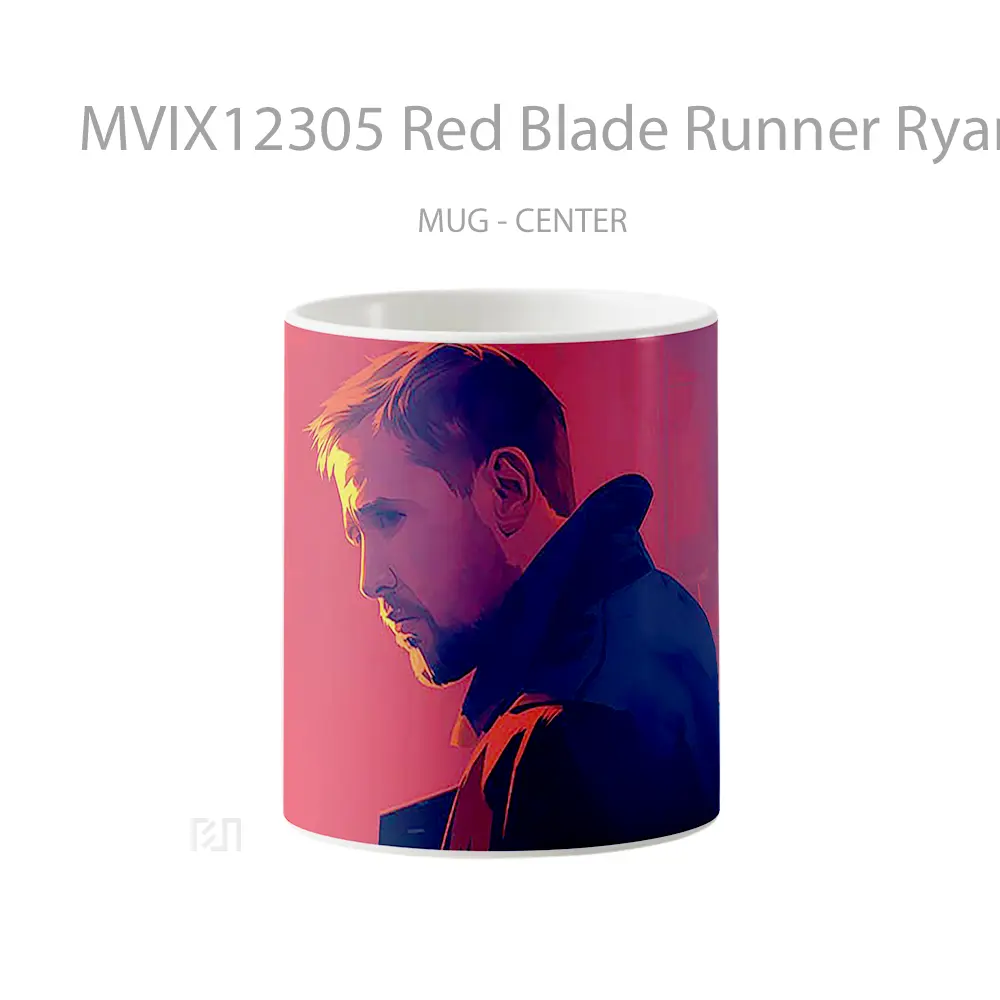 Mug Red Blade Runner Ryan Gosling Gelas Keramik Desain Unik