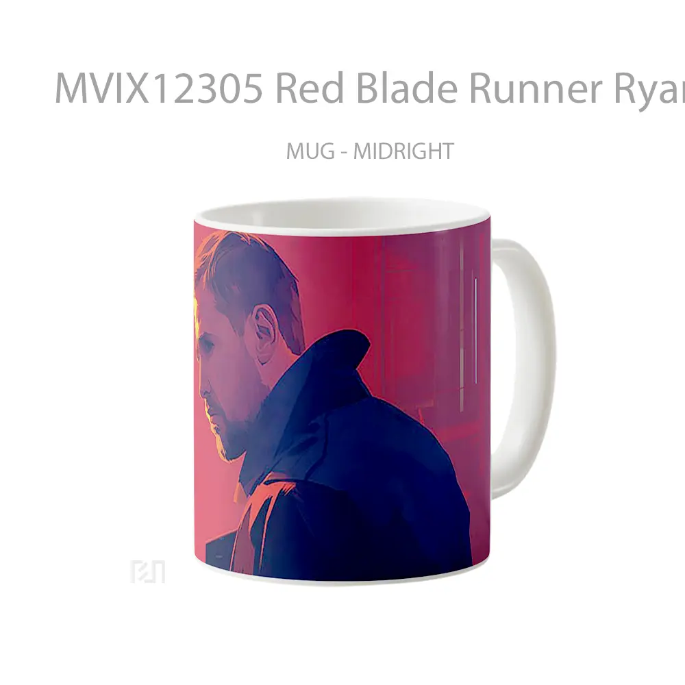 Mug Red Blade Runner Ryan Gosling Gelas Keramik Desain Unik - All-side / Desain