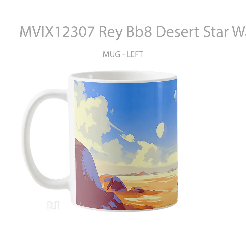 Mug Rey Bb8 Desert Star Wars Mug Aesthetic Koleksi Spesial - All-side / Desain