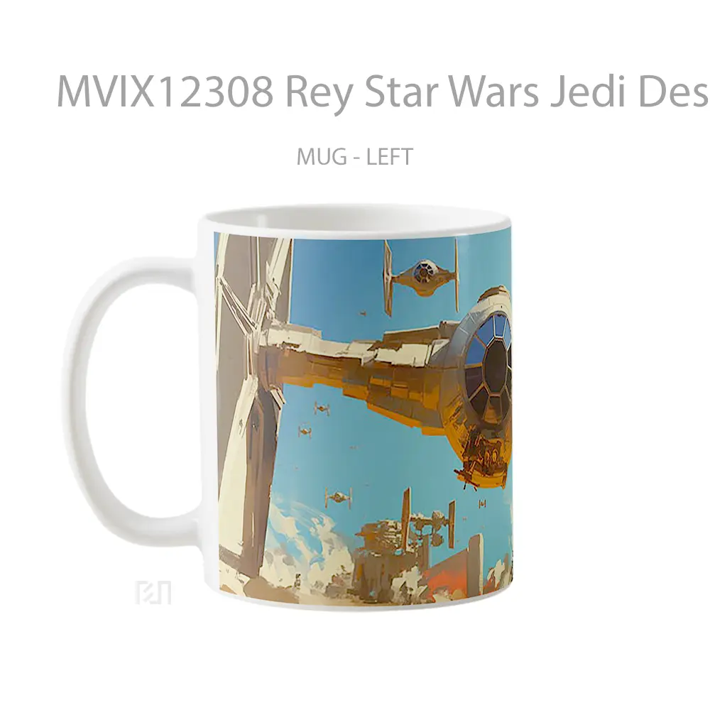 Mug Rey Star Wars Jedi Desert Planet Hadiah Lucu dan Menarik - All-side / Desain