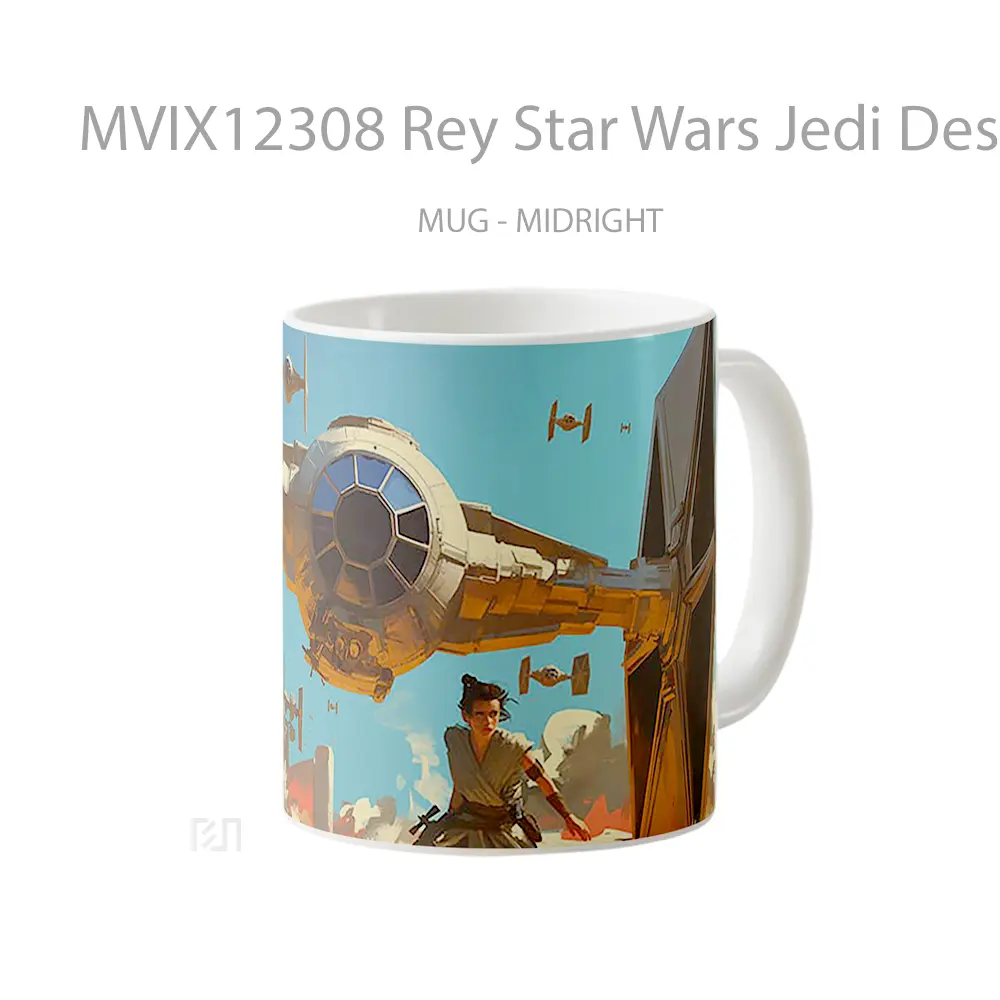 Mug Rey Star Wars Jedi Desert Planet Hadiah Lucu dan Menarik - All-side / Desain