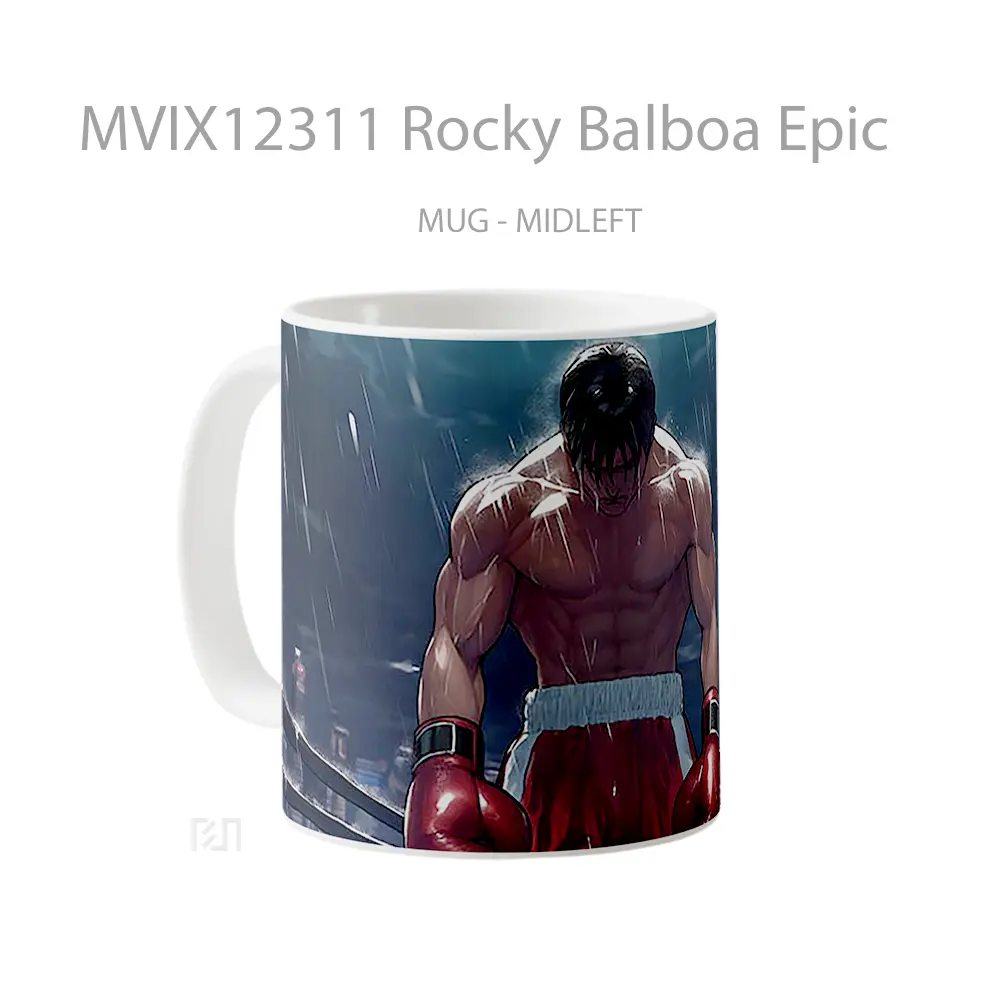 Mug Rocky Balboa Epic Koleksi Mug Limited Edition - All-side / Desain