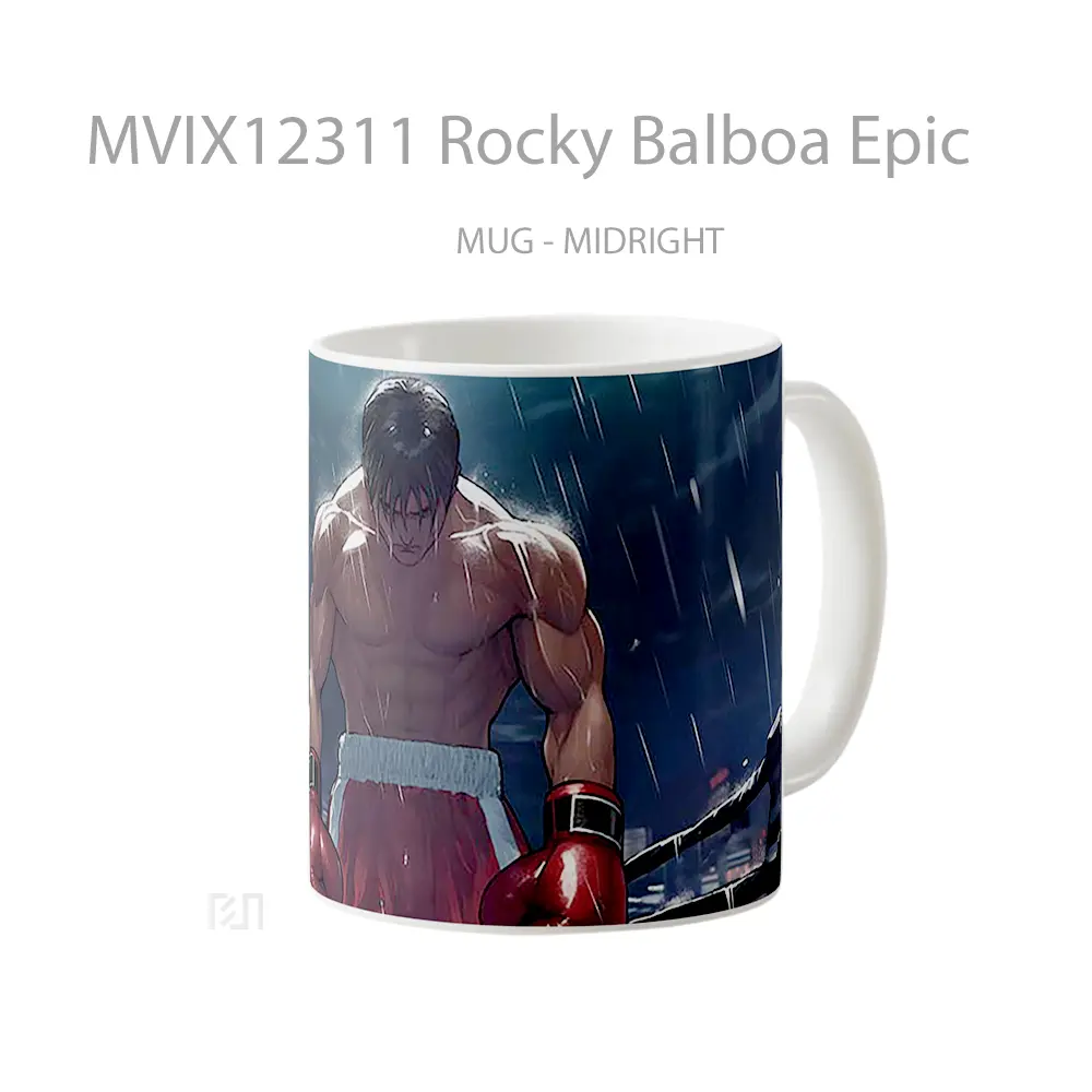 Mug Rocky Balboa Epic Koleksi Mug Limited Edition - All-side / Desain