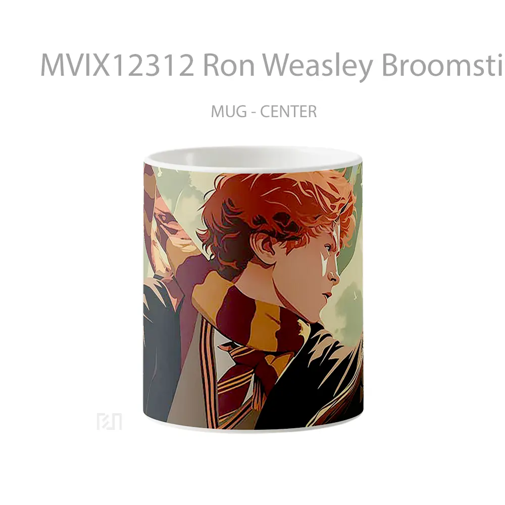Mug Ron Weasley Broomstick Harry Potter Mug Aesthetic Koleksi Spesial