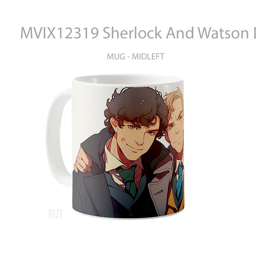 Mug Sherlock And Watson Detectives Koleksi Mug Limited Edition - All-side / Desain