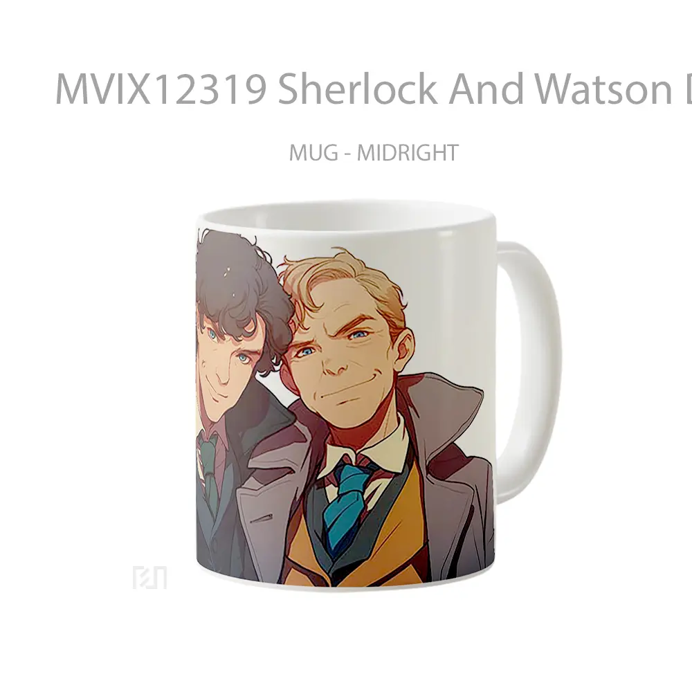 Mug Sherlock And Watson Detectives Koleksi Mug Limited Edition - All-side / Desain