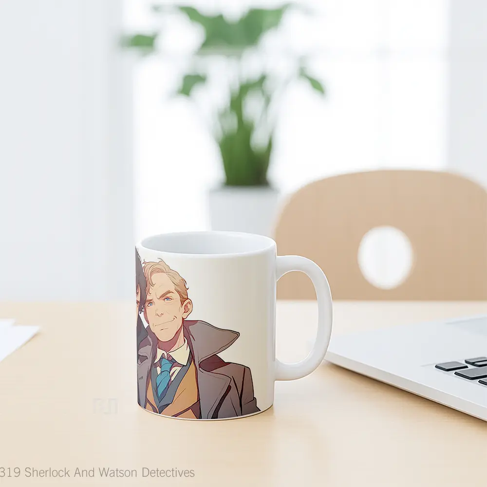 Mug Sherlock And Watson Detectives Koleksi Mug Limited Edition - All-side / Desain