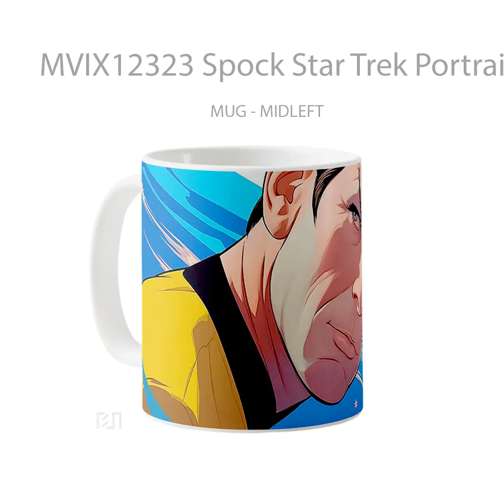 Mug Spock Star Trek Portrait Hadiah Lucu dan Menarik - All-side / Desain