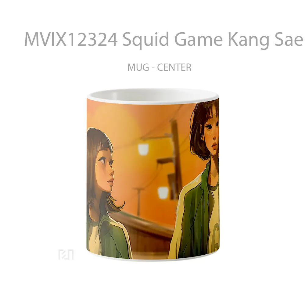 Mug Squid Game Kang Sae Byeok 067 Art Merchandise Game Favorit
