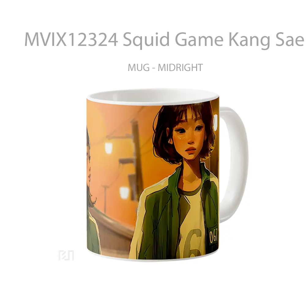 Mug Squid Game Kang Sae Byeok 067 Art Merchandise Game Favorit - All-side / Desain